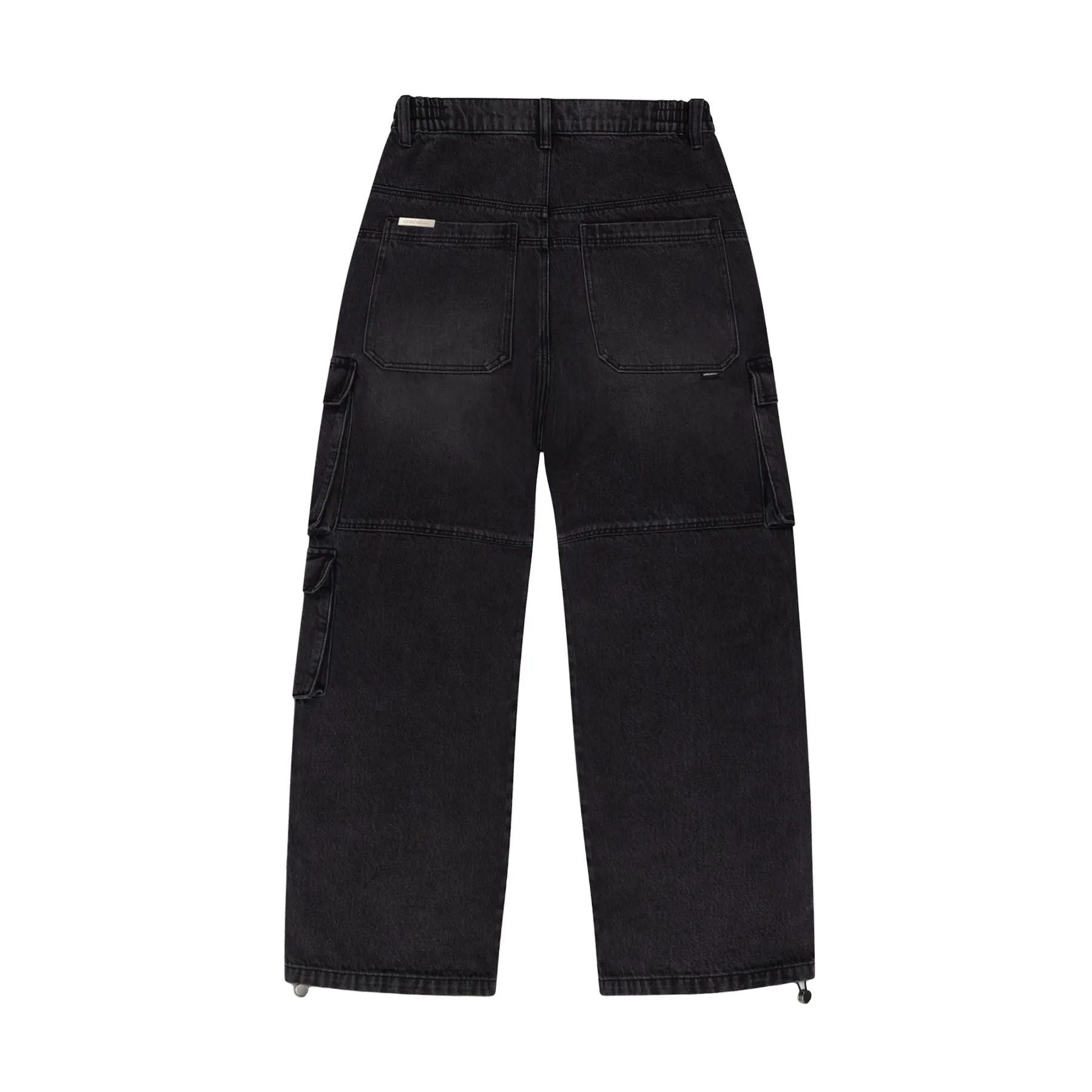 Unknown Black Striped Denim Cargos