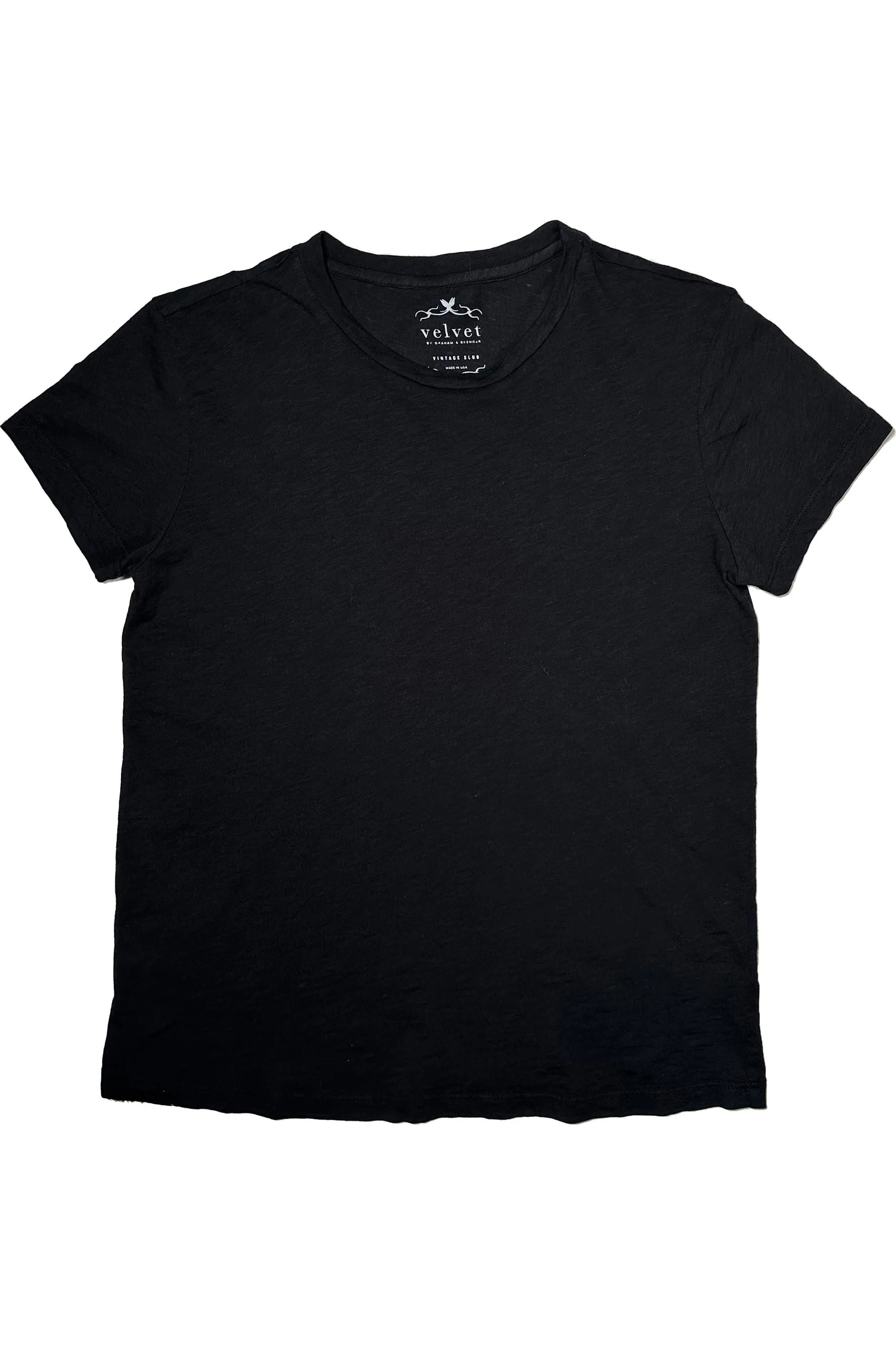 Velvet by Graham & Spencer Sierra Crew Neck Tee | Black