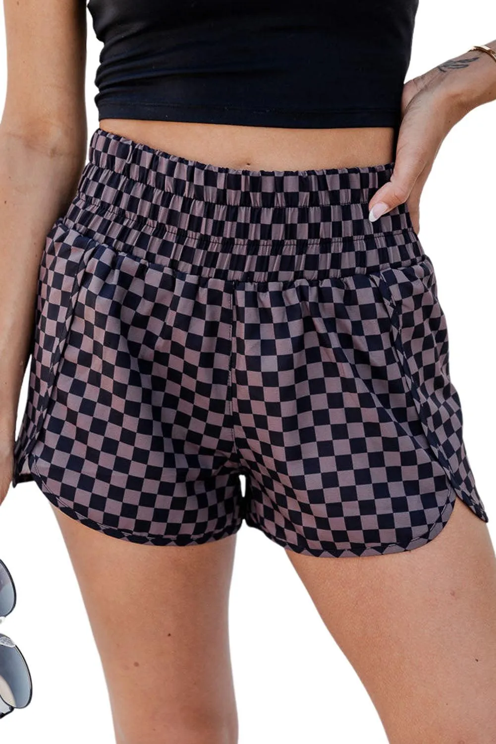 Womens High Waist Athletic Shorts